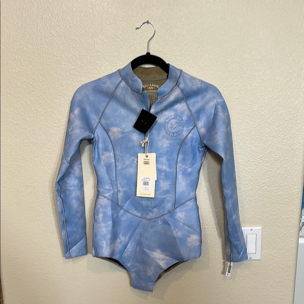 Blue Tie-Dye Spring Wetsuit